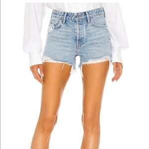 GRLFRND Helena distressed cut off jean shorts 25
